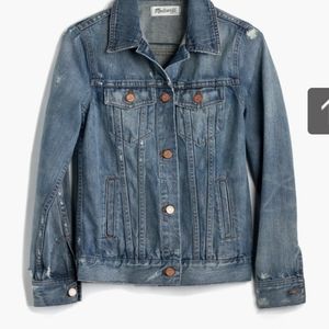 Madewell Distressed Denim Jean Jacket